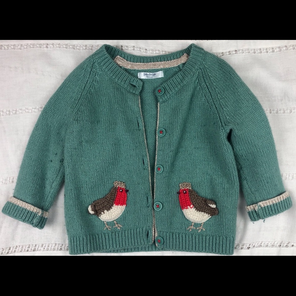 Knit Bird Cardigan